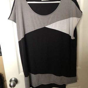 Long colour block top